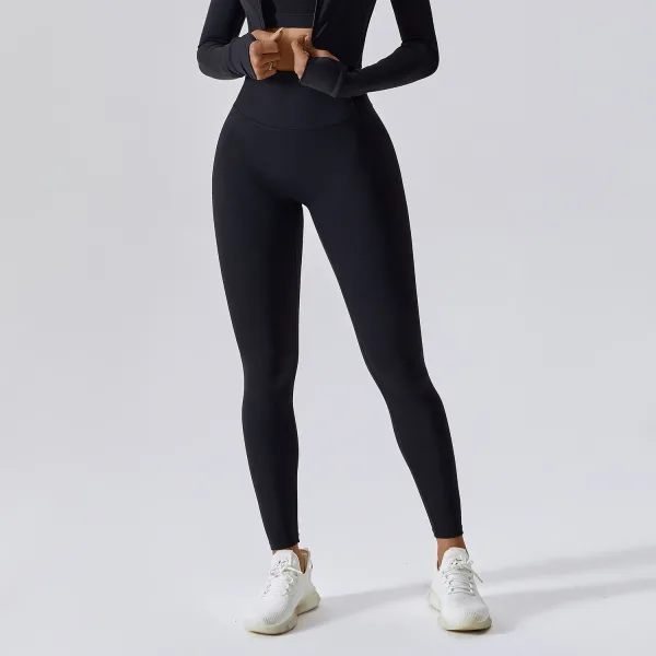 legging de sport femme taille haute sans couture push-up